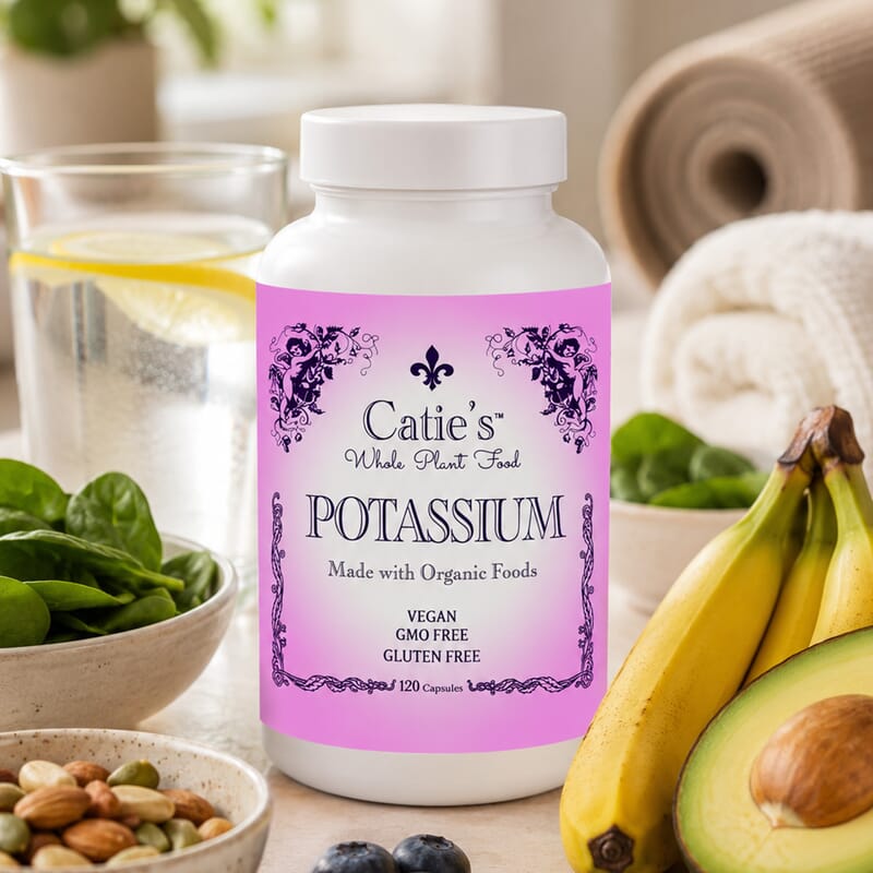 Catie's Whole Plant Food Potassium Supplement (120 Capsules) Made in USA