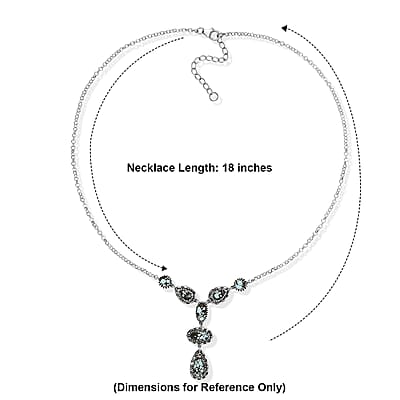 D'Joy Artisan Crafted Premium Spiderweb Turquoise 7.75 ctw Necklace in Sterling Silver 18-20 Inches