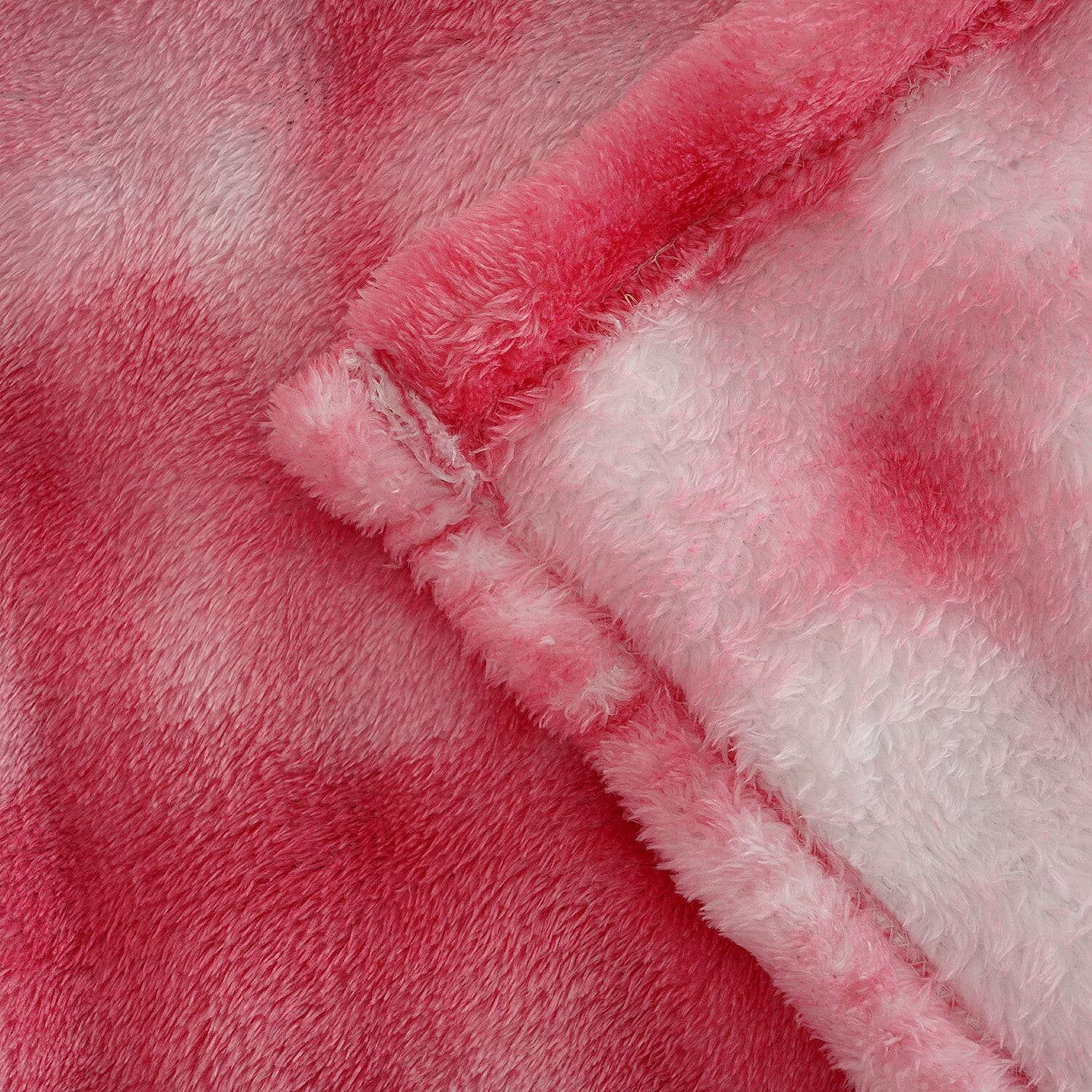 Pink Single Layer Tie-dye Blanket