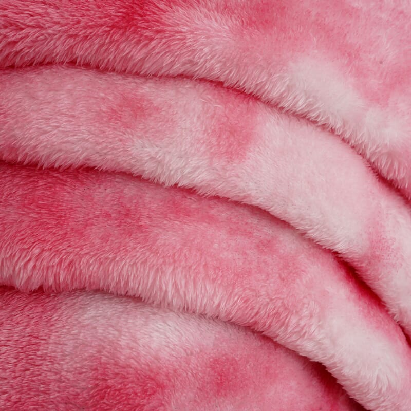 Pink Single Layer Tie-dye Blanket