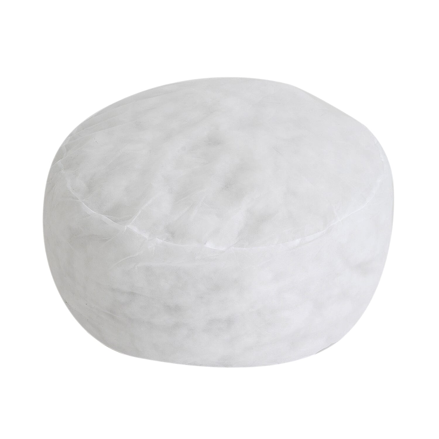 Livmore White Faux Fur Leopard Print Floor Cushion