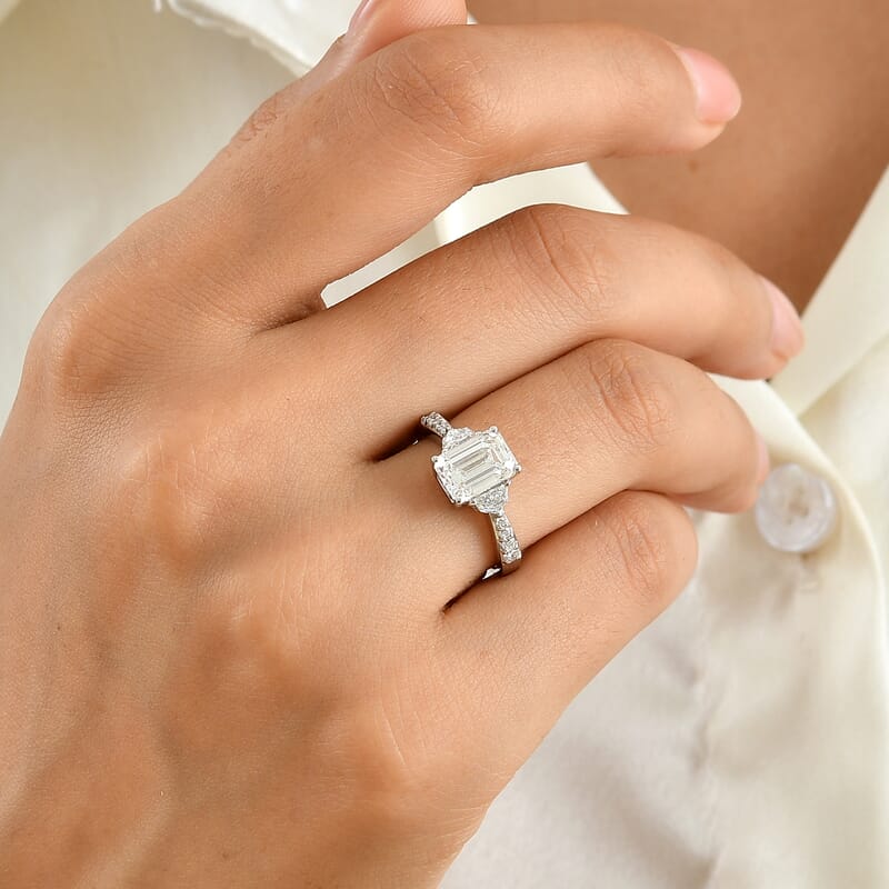 IGI Certified Luxuriant Lab Grown Diamond EF VS 2.60 ctw Ring in 950 Platinum (Size 6.0) 4.80 Grams