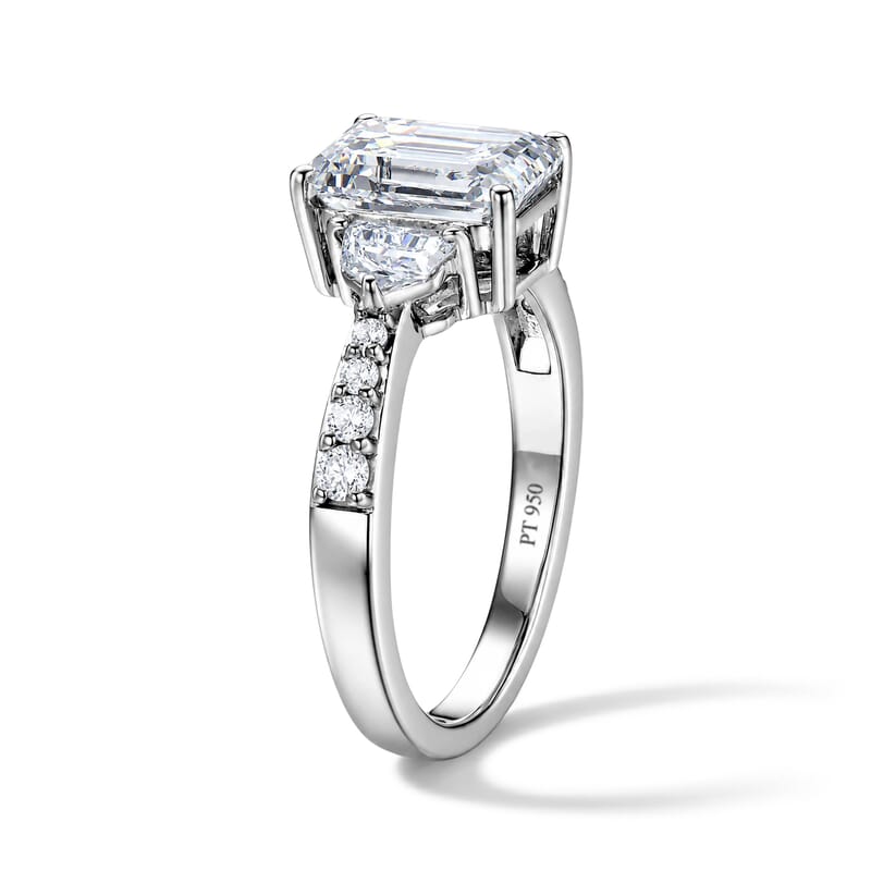 IGI Certified Luxuriant Lab Grown Diamond EF VS 2.60 ctw Ring in 950 Platinum (Size 6.0) 4.80 Grams