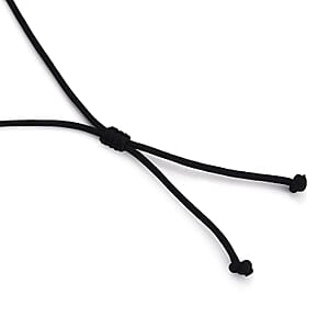Natural Olmec Jadeite 65.00 ctw Carved Faith Line Cross Pendant with Black Cord Necklace (26-28 Inches)