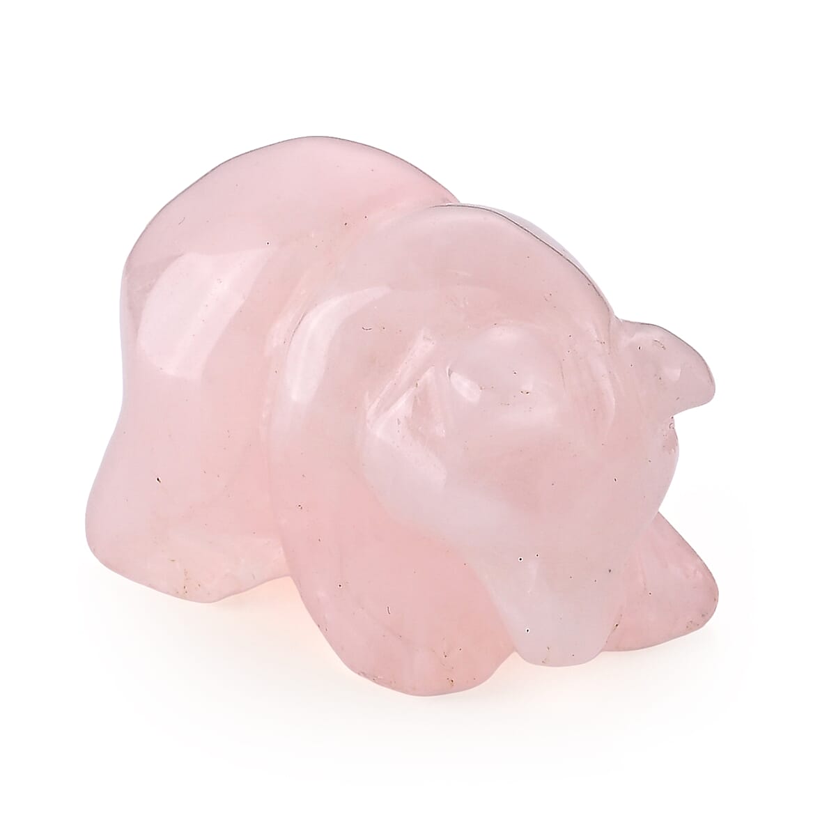 Rose Quartz Lion Decor (40x27mm) 150.00 ctw image number 1