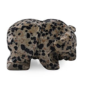 Dalmation Jasper Lion Decor (40x27mm) 150.00 ctw