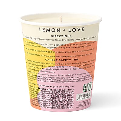 ILLUME Good Chemistry Lemon + Love Refillable Candle 8.2oz