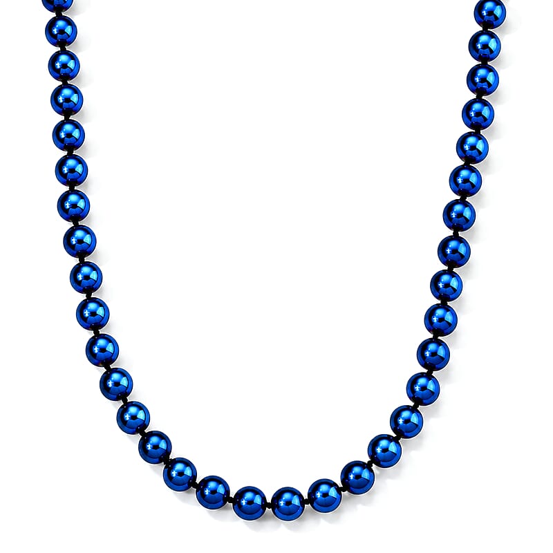 Terahertz 300.00 ctw Beaded Necklace in Stainless Steel 20 Inches