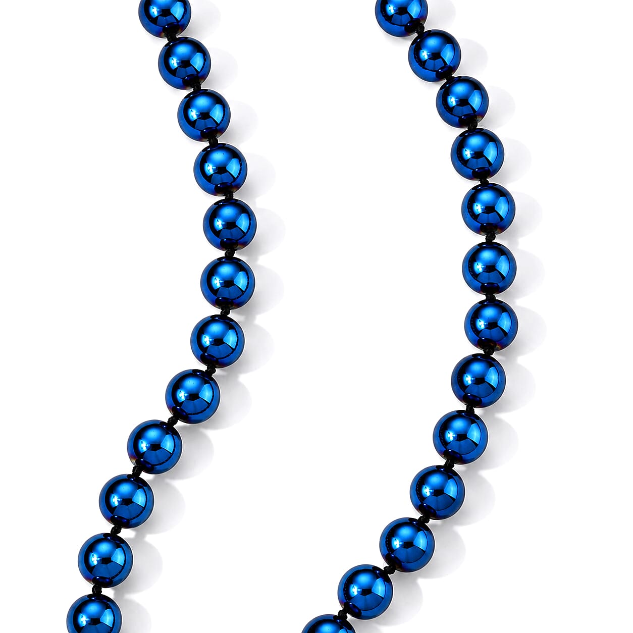 Terahertz 300.00 ctw Beaded Necklace in Stainless Steel 20 Inches
