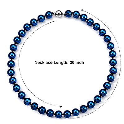 Terahertz 300.00 ctw Beaded Necklace in Stainless Steel 20 Inches