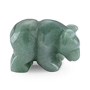 Green Aventurine Bear Decor (40x27mm) 150.00 ctw