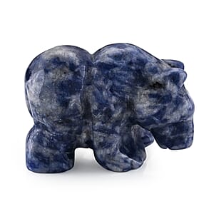 Sodalite Bear Decor (40x27mm) 150.00 ctw