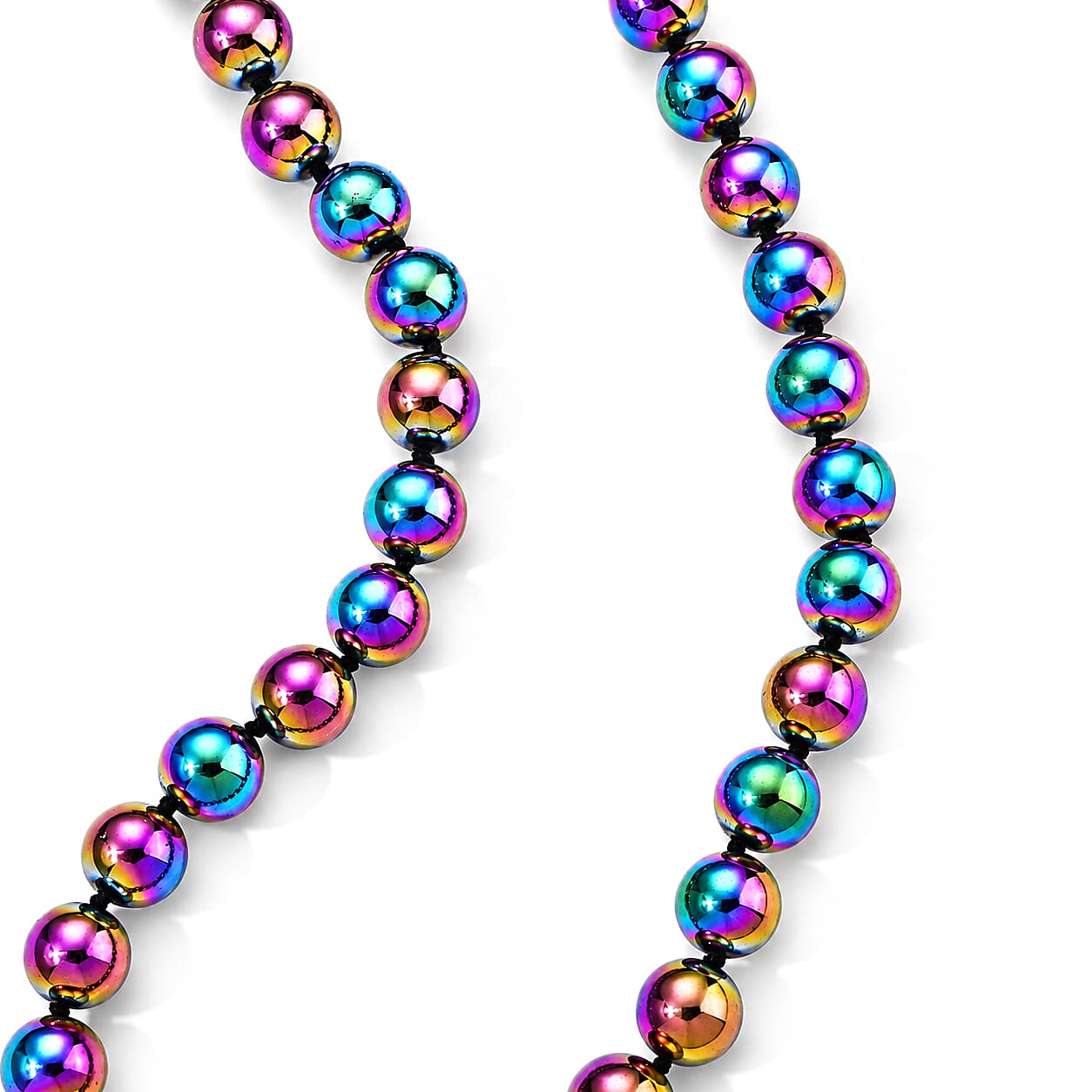 Terahertz 300.00 ctw Beaded Necklace in Stainless Steel 20 Inches