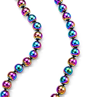 Terahertz 300.00 ctw Beaded Necklace in Stainless Steel 20 Inches