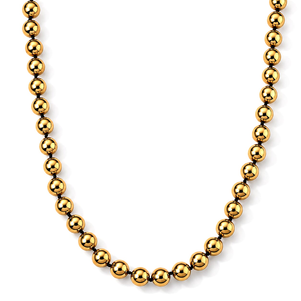 Terahertz 300.00 ctw Beaded Necklace in Stainless Steel 20 Inches