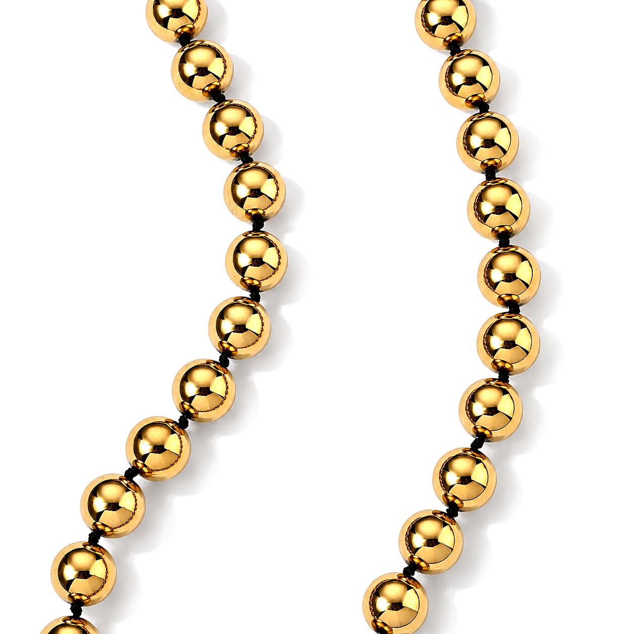 Terahertz 300.00 ctw Beaded Necklace in Stainless Steel 20 Inches