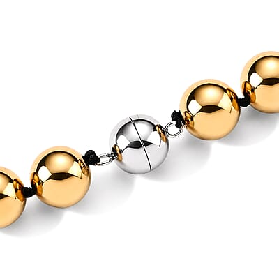 Terahertz 300.00 ctw Beaded Necklace in Stainless Steel 20 Inches