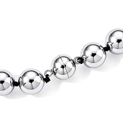 Terahertz 300.00 ctw Beaded Necklace in Stainless Steel 20 Inches