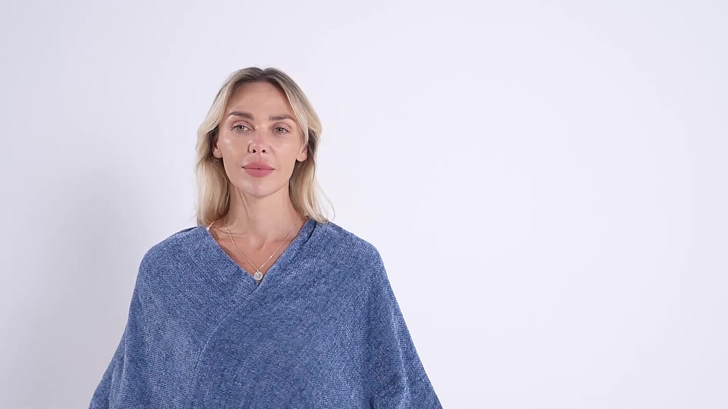Closeout Gray Tassel Poncho