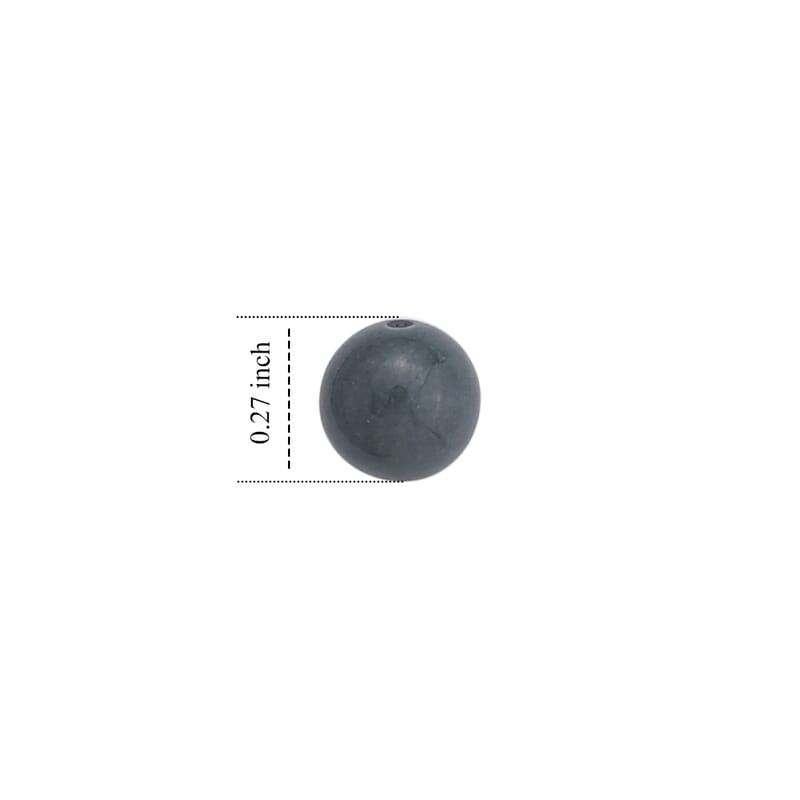Natural Olmec Jadeite Handcrafted Beads (7-8mm) 50.00 ctw