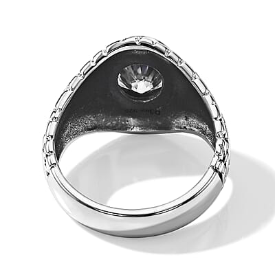 D'Joy Bali Legacy Moissanite 2.80 ctw Ring in Sterling Silver (Size  5.0)