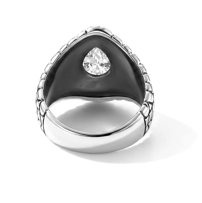 D'Joy Bali Legacy Moissanite 2.40 ctw Ring in Sterling Silver (Size 6.0)