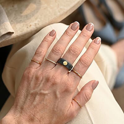 24K Yellow Gold Lucky Blessing Natural Olmec Jadeite Band Ring (Size 5.0) 30.00 ctw