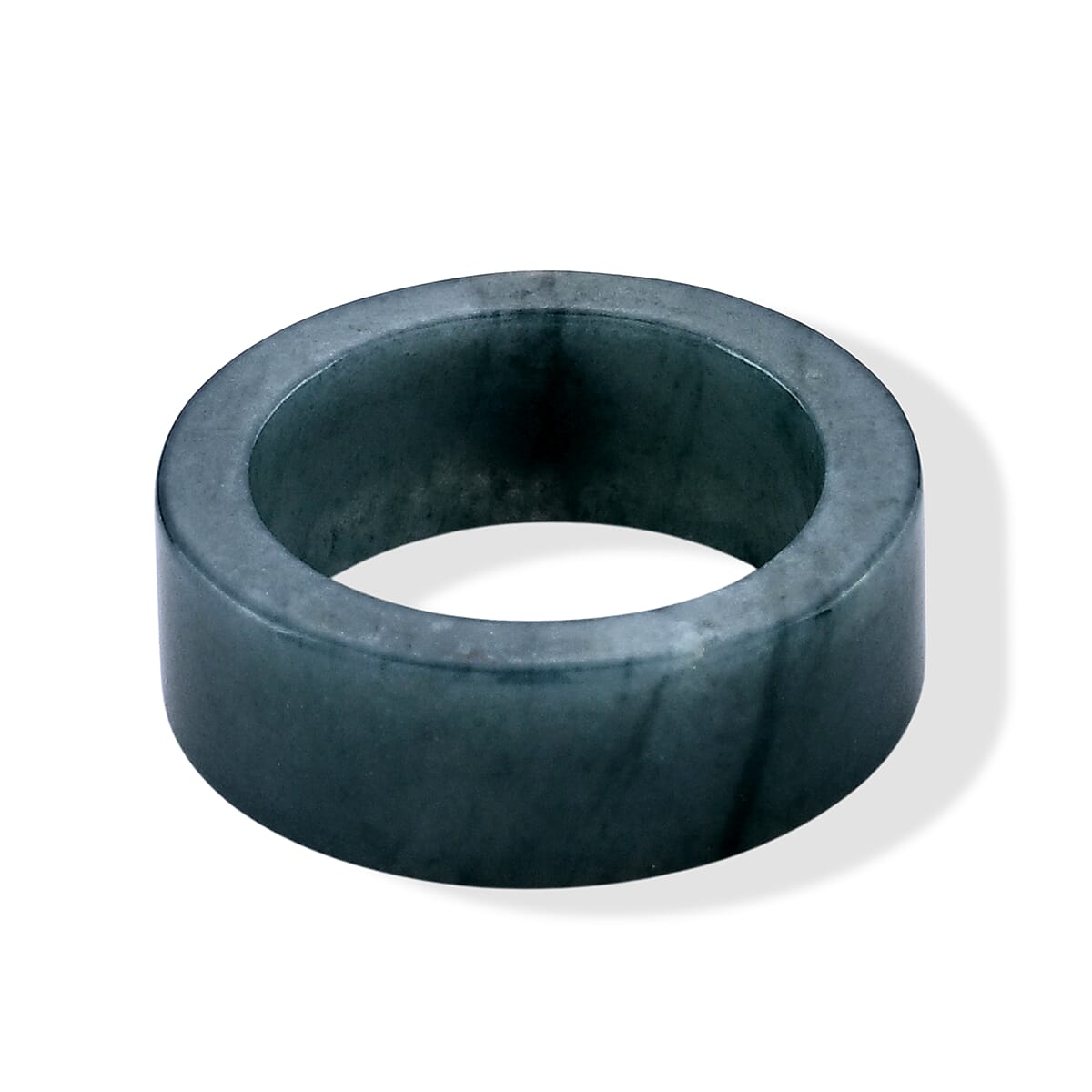 24K Yellow Gold Chinese Blessing Natural Olmec Jadeite 30.00 ctw Band Ring (Size 6.0) image number 4