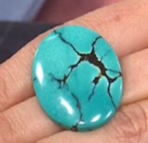 AAAA Stabilized Turquoise (Ovl 35x25 mm) 25.00 ctw