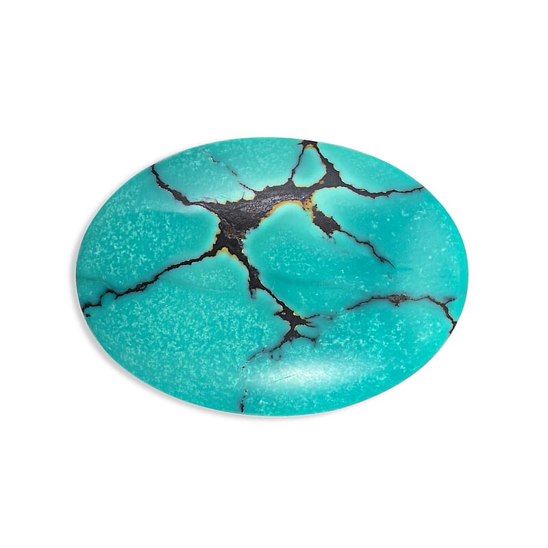AAAA Arizona Turquoise (S) (Ovl 35x25 mm) 25.00 ctw