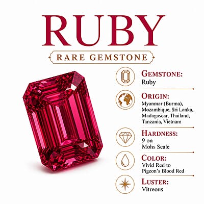 Ruby 0.65 ctw Band Ring in Sterling Silver (Size 10.0)
