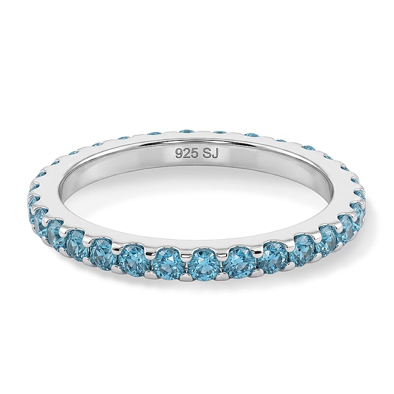 Blue Topaz 0.54 ctw Ring in Sterling Silver (Size 6.0)