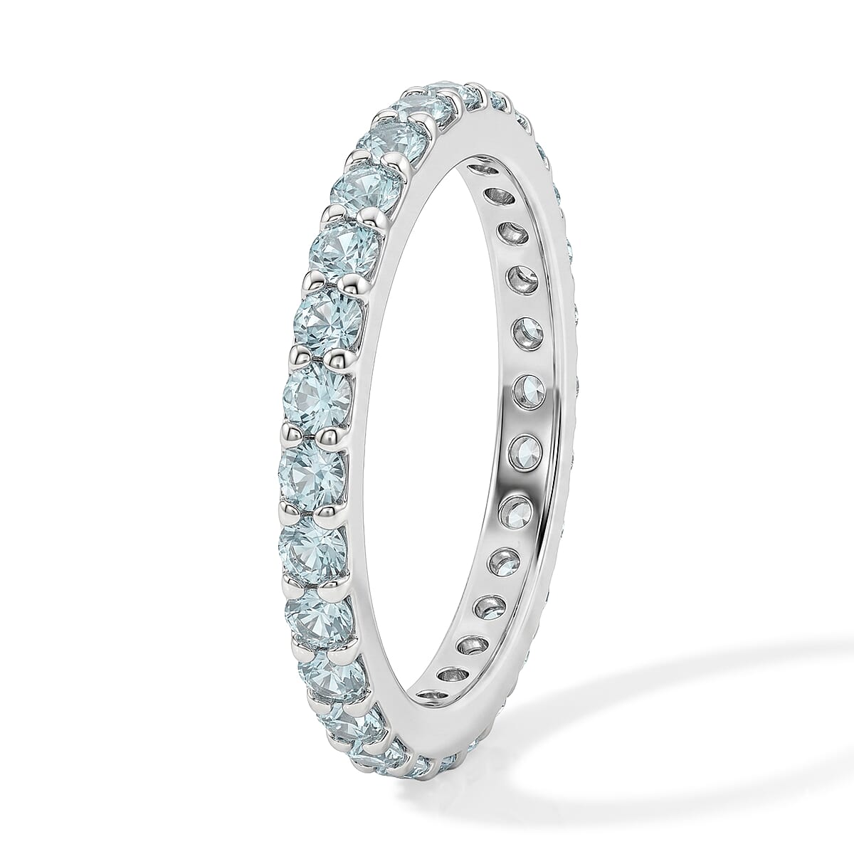 Clear Quartz 0.54 ctw Ring in Sterling Silver (Size 6.0) image number 3