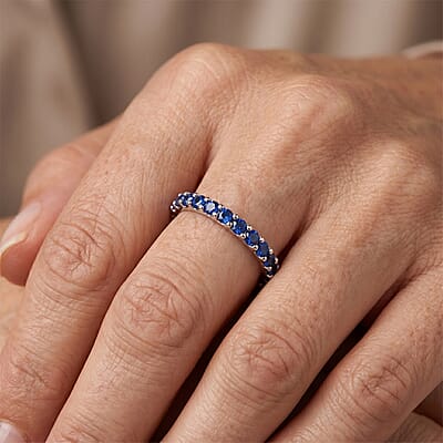 Simulated Blue Diamond Ring