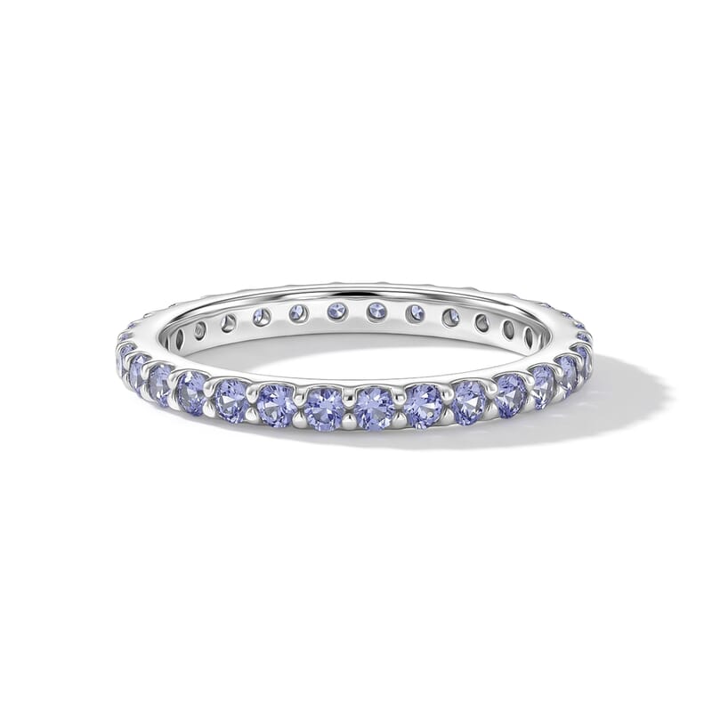 Tanzanite 0.54 ctw Ring in Sterling Silver (Size 8.5)