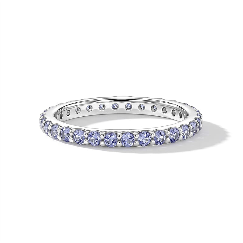 Tanzanite 0.54 ctw Ring in Sterling Silver (Size 8.5)