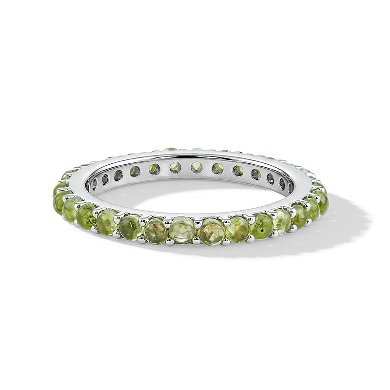 Hebei Peridot 0.81 ctw Ring in Sterling Silver (Size 6.0)