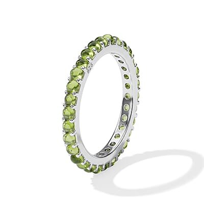 Hebei Peridot 0.81 ctw Ring in Sterling Silver (Size 6.0)