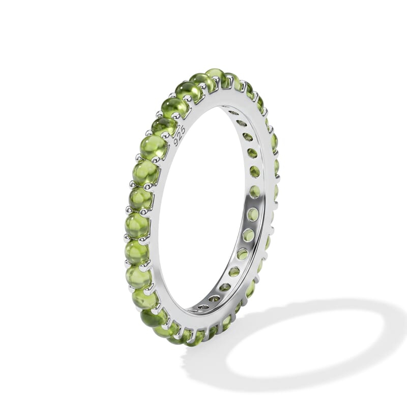 Hebei Peridot 0.81 ctw Ring in Sterling Silver (Size 6.0)