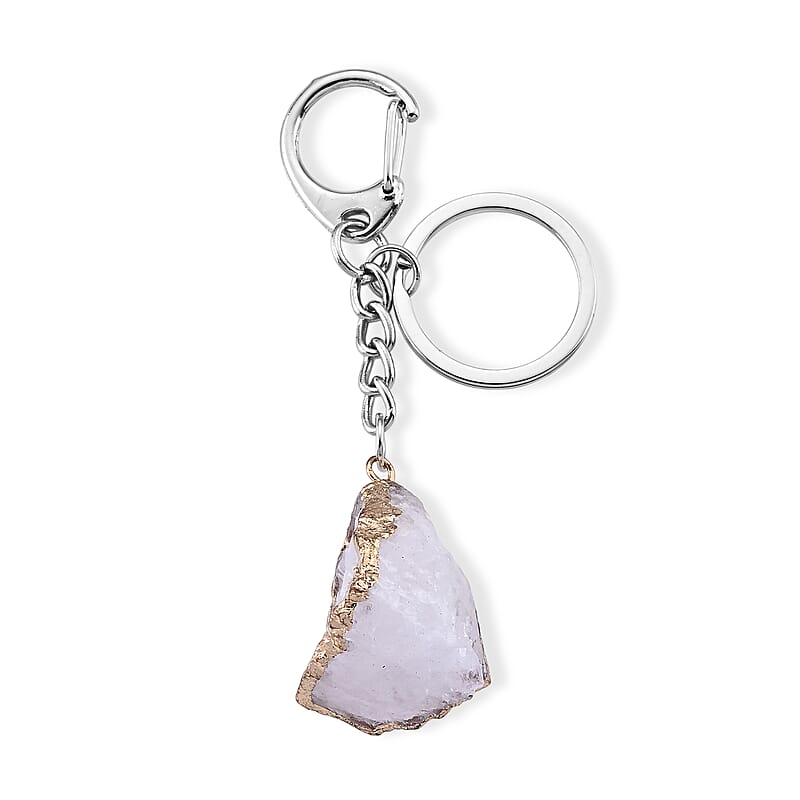 Austrian Crystal Keychain in Silvertone 125.00 ctw
