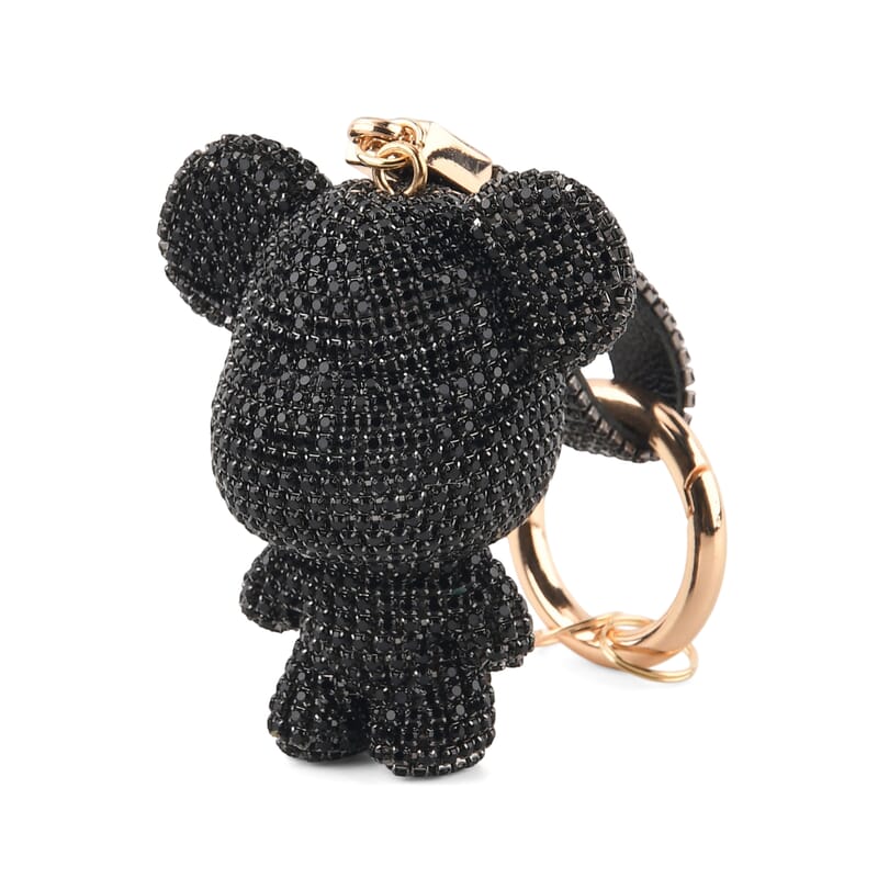 Black Bear Crystal Keyring