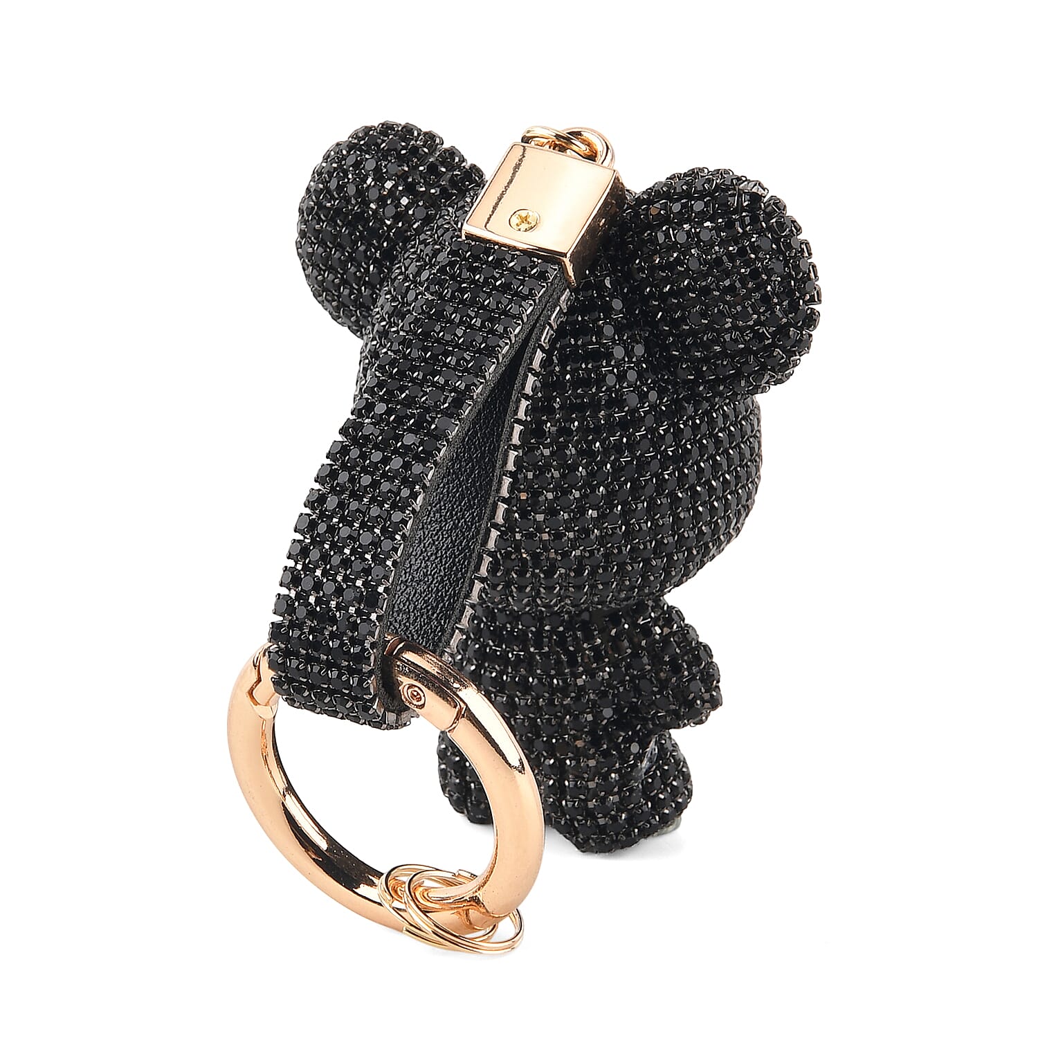 Black Bear Crystal Keyring
