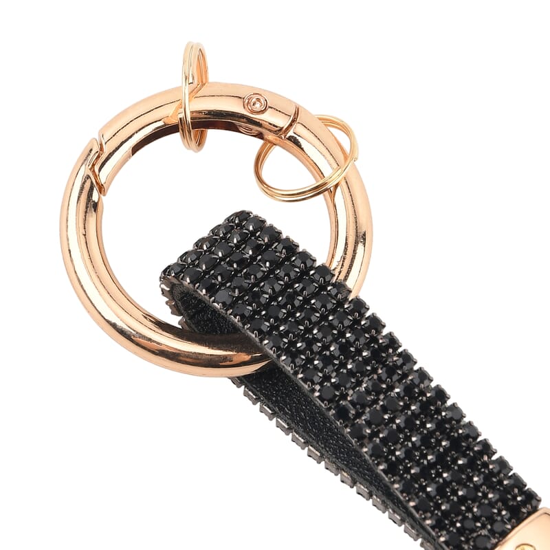 Black Bear Crystal Keyring