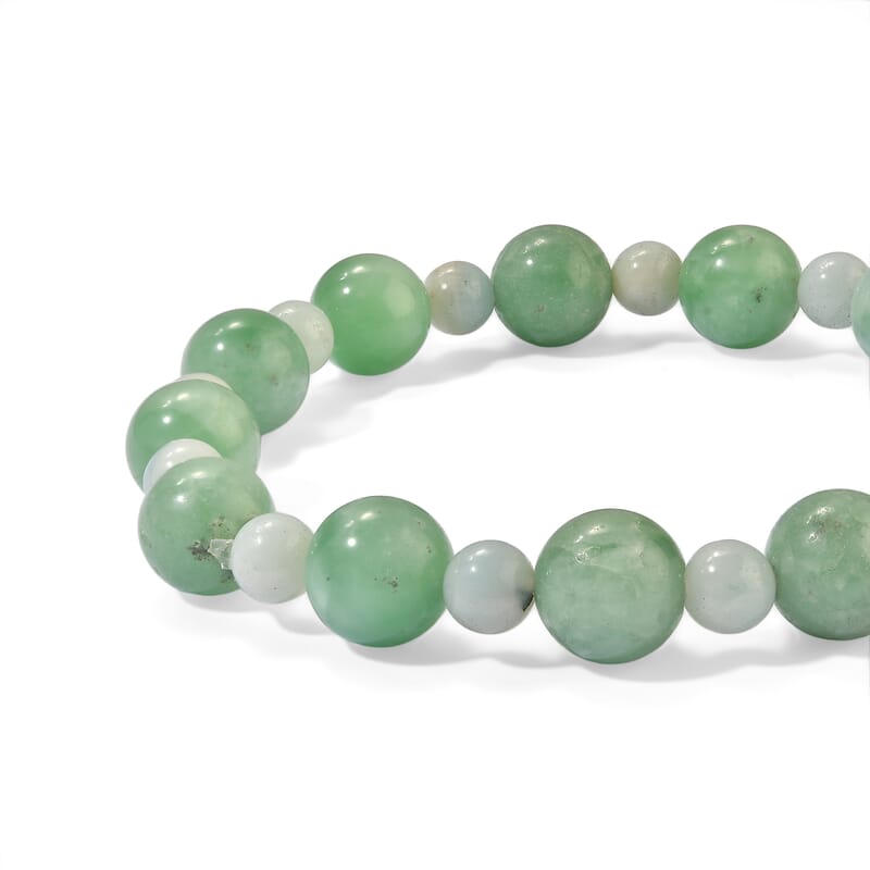 Amazonite 110.00 ctw Beaded Stretch Bracelet
