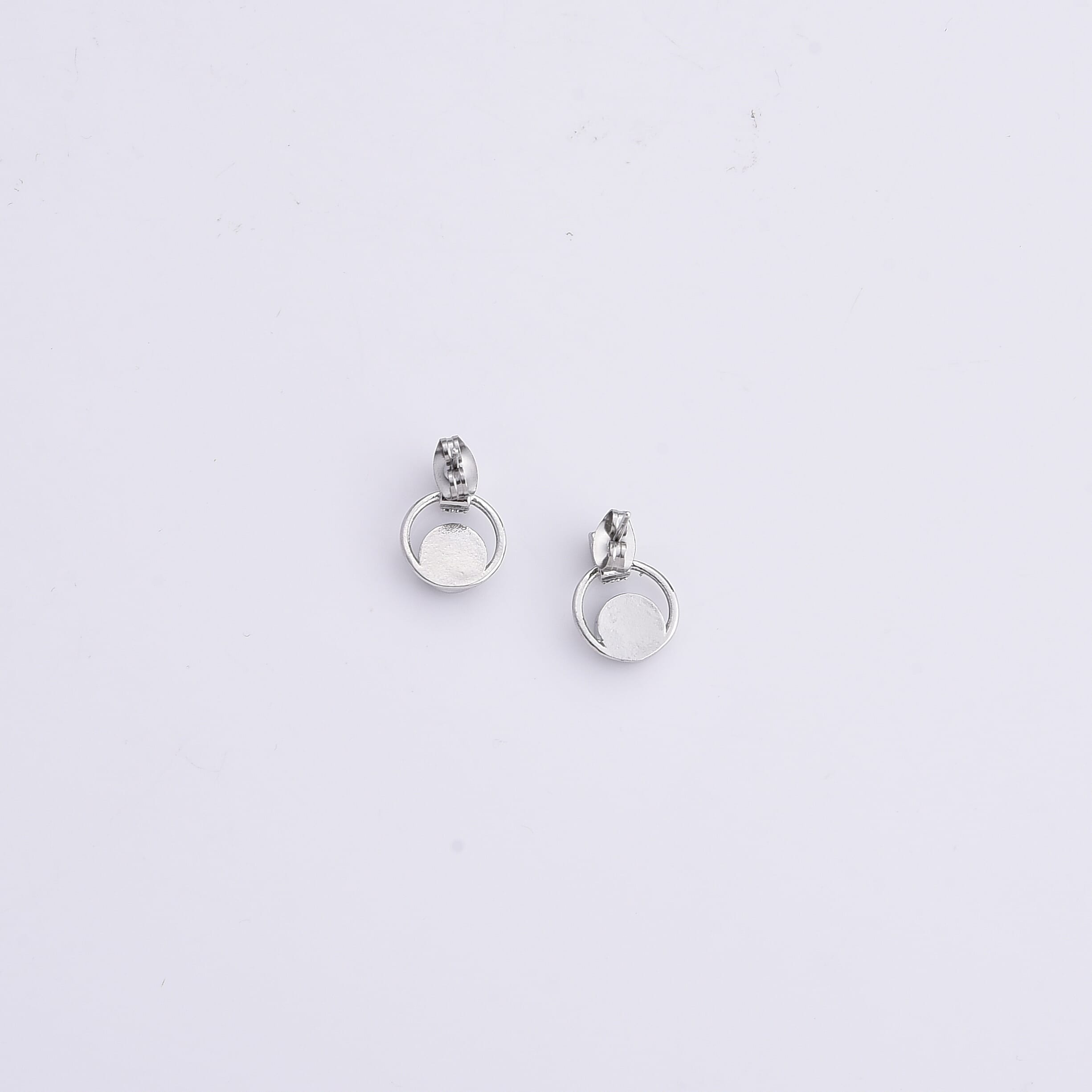 Aquamarine and Simulated Diamond 6.00 ctw Earrings in Silvertone