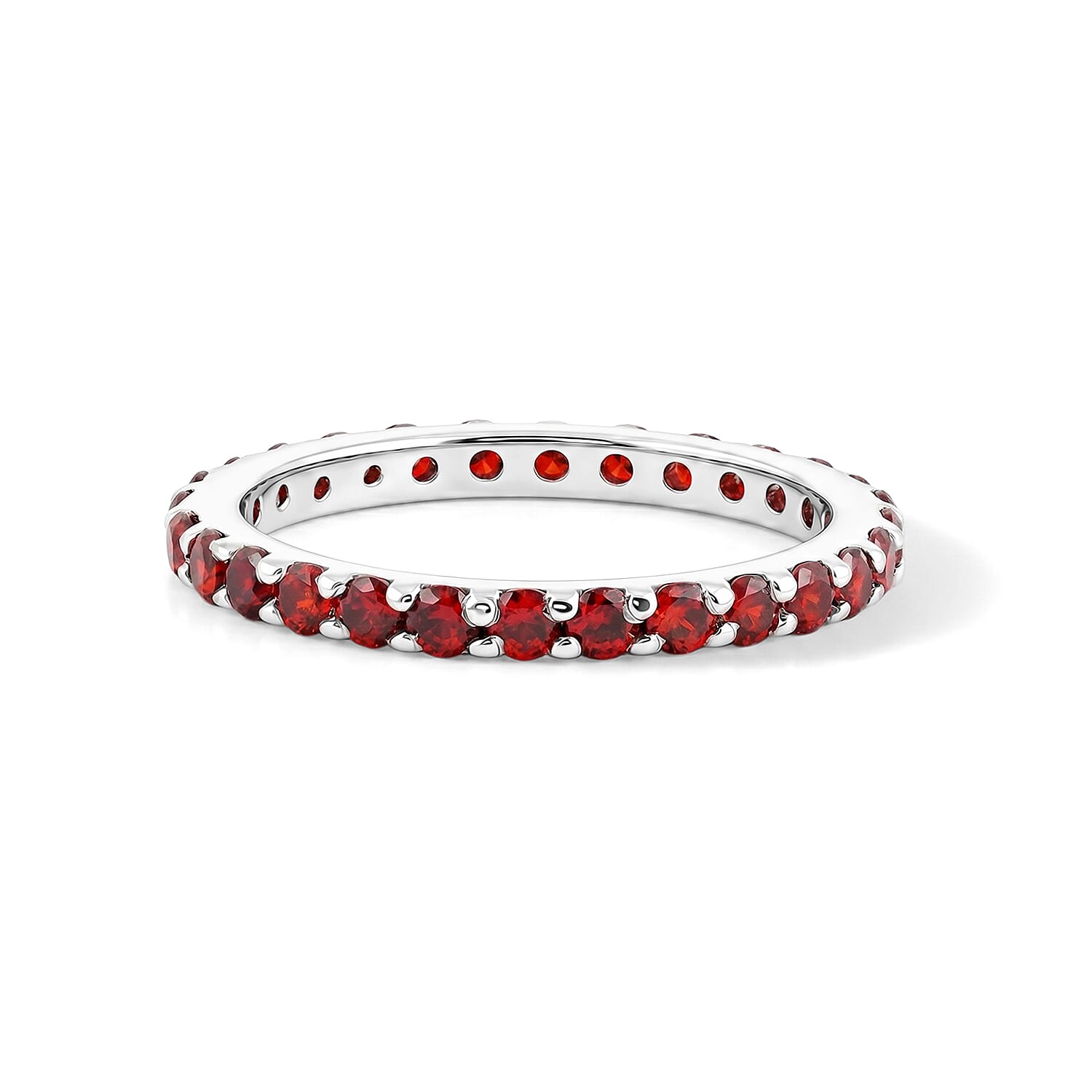Mozambique Garnet 0.50 ctw Ring in Sterling Silver (Size 6.0)