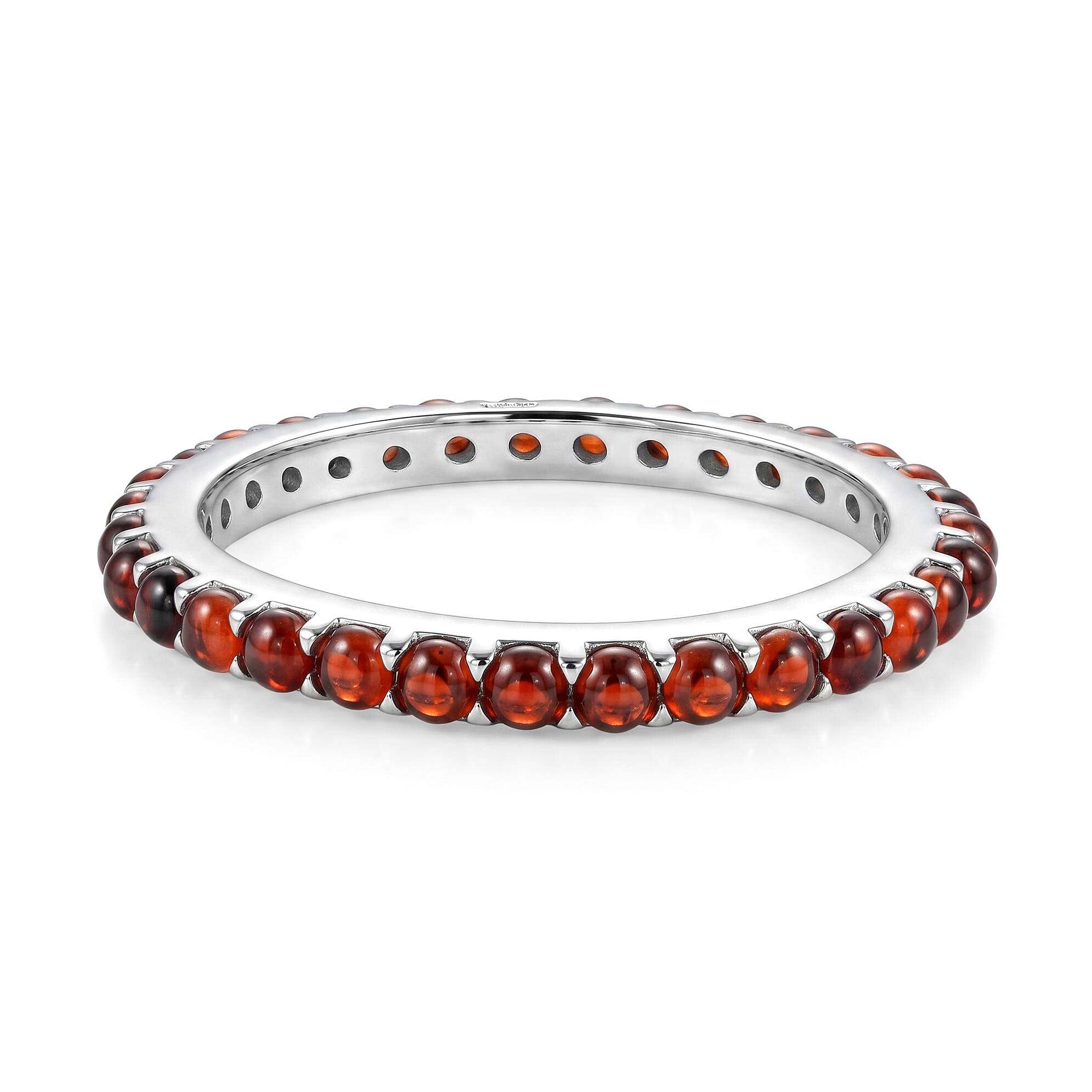 Mozambique Garnet 0.80 ctw Ring in Sterling Silver (Size 7.0)