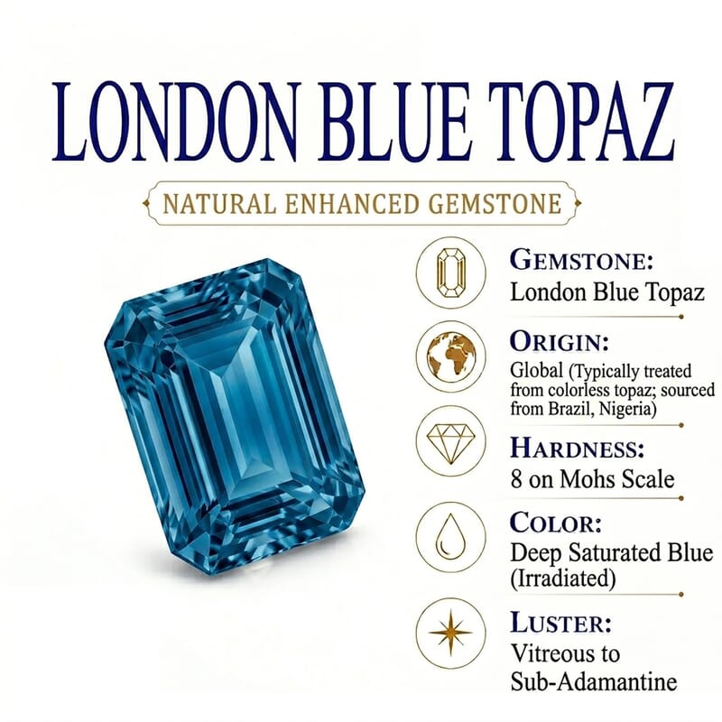 Teal Quartz and White Topaz 2.70 ctw Band Ring in 14K Yellow Gold Over Sterling Silver (Size 8.0)