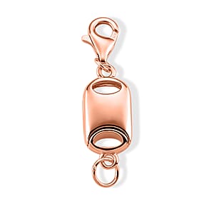 14K RG Over Sterling Silver Magnetic Lock with 9mm Lobster Clasp (2 g)