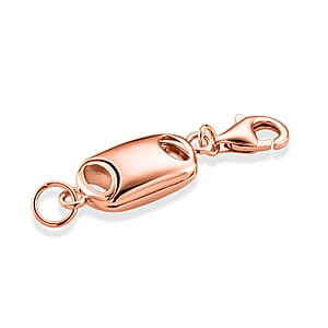 14K RG Over Sterling Silver Magnetic Lock with 9mm Lobster Clasp (2 g)